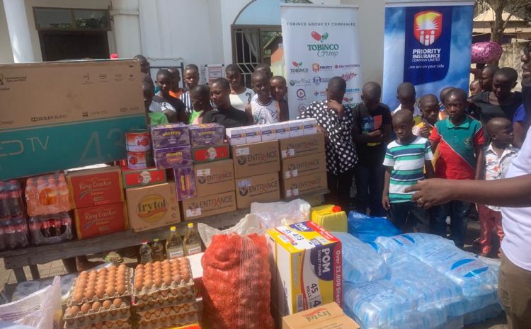  Tobinco Group of which Priority Insurance Company Limited is part show’s love to an Orphanage