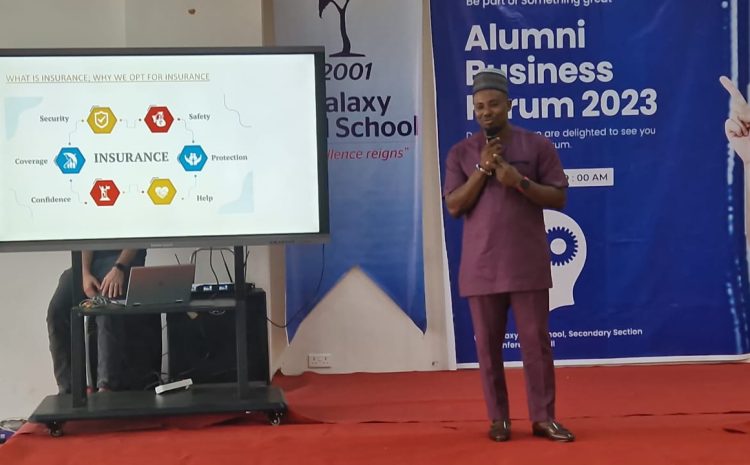 Salifu Abubakar Godmar Addresses Alumni Business Forum of Galaxy International School on Risk Management and Insurance